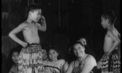 Māori Village Concert Rehersal Rotorua 1945
