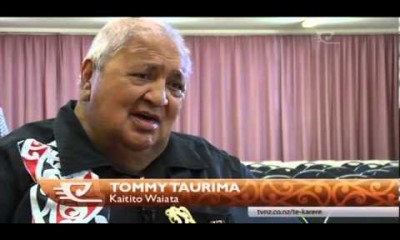 Tommy Taurima composer of waiata ‘Kōtiro Māori e’ is honoured