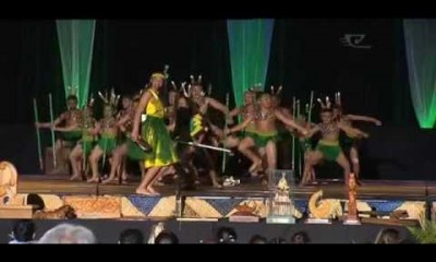 Tamariki fire up the kapa haka stage on day one of Te Mana Kuratahi 2013