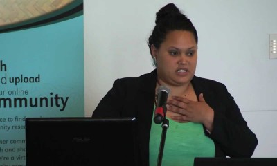 Tawnee Kahukore-Goomes shares her story – Te Anga Mua Whānau Ora Research Hui